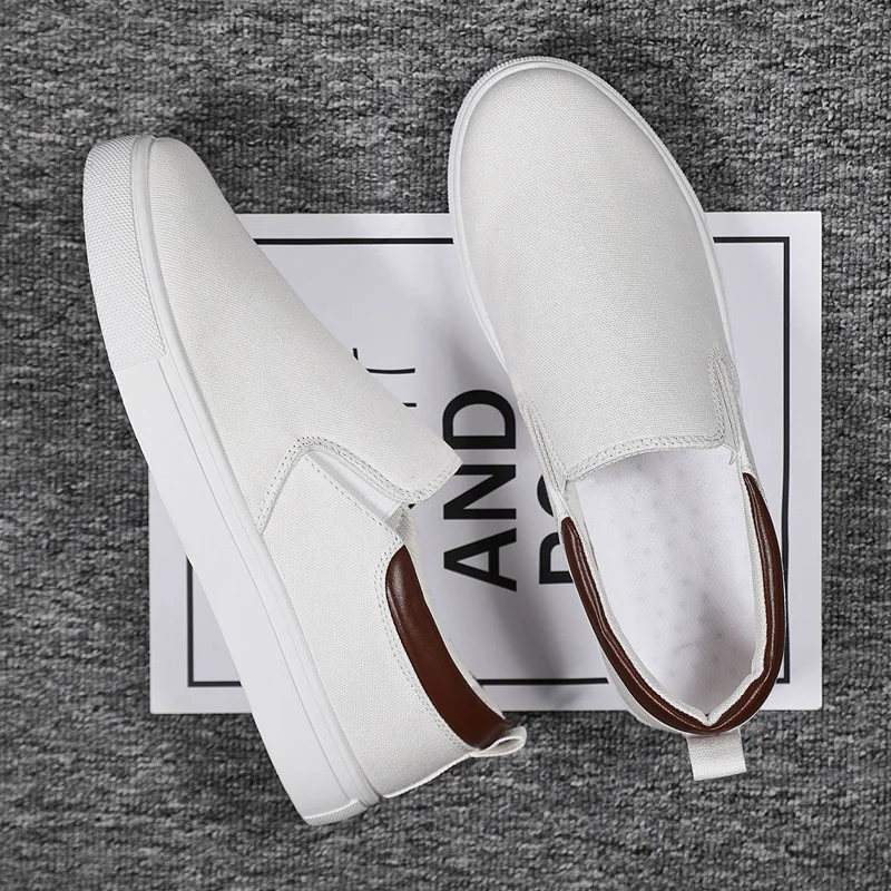 Plus Size 47 Mens Shoes Spring Autumn 2022 New Men Casual Shoes Canvas Breathable Loafers Low Cut Fashion Sneakers Men Shoes
