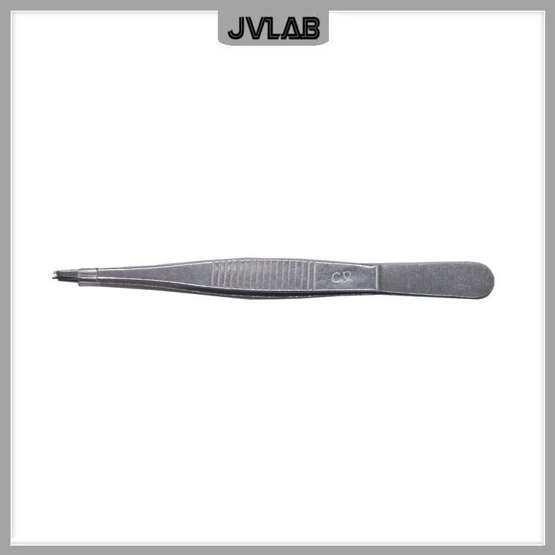 Tissue Holding Forceps 12.5 cm Surgical Home Tissue Tweezers 125mm Heat Resistant Medical Dressing Forceps Width 10mm Hook 1*2