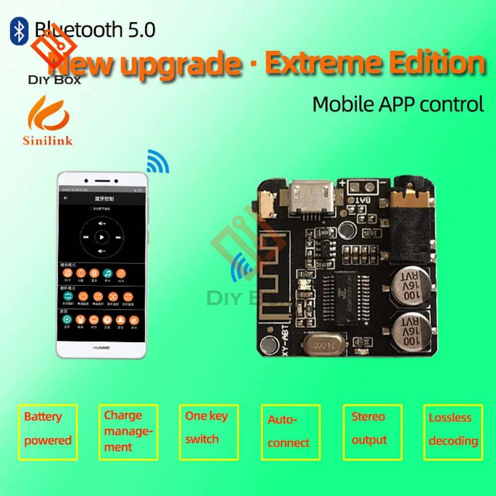 Bluetooth Audio Receiver Board 10pcs Bluetooth Audio Receiver Board VHM-314 Bluetooth 5.0 MP3 Lossless Decoder Board Wireless Stereo Music Module 3.7-5V