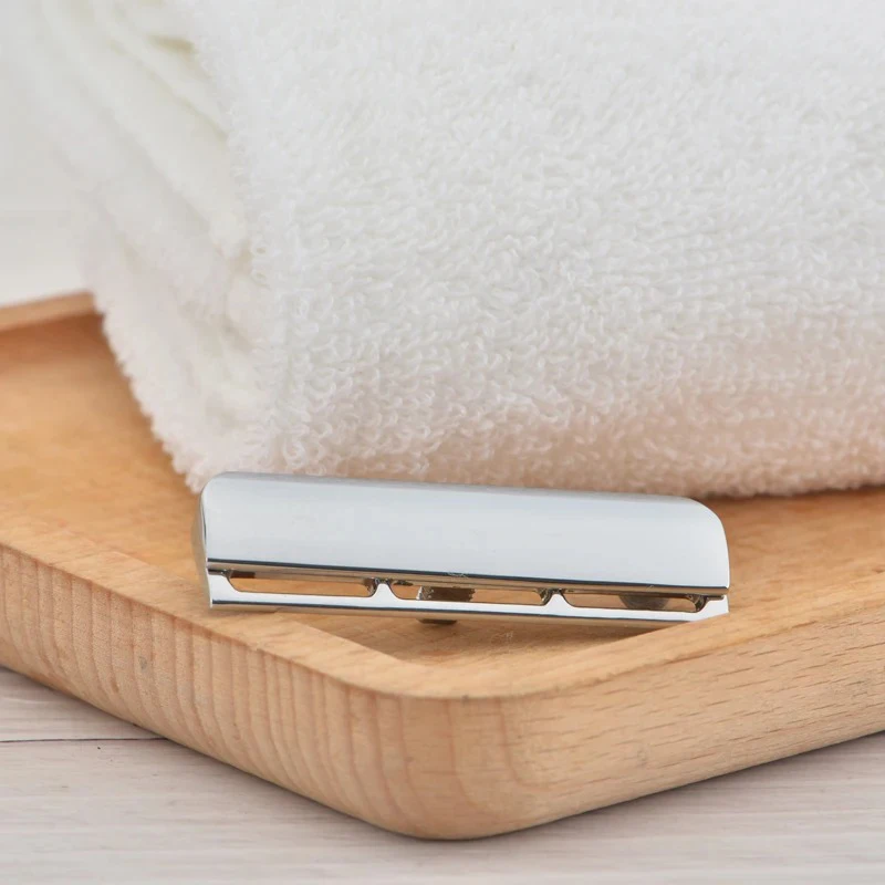 YAQI Excalibur Single Edge Chrome Color AC Safety Razor Head for Men Zinc Alloy 0.70mm Blade Gap 50mm Width Lightweight Head