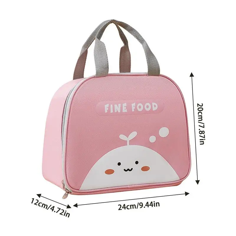 Insulated Lunch Bag Cute Insulated Cartoon Aesthetic Lunch Box Preppy  Leakproof Cooler Tote Reusable Lunch Tote Bag Thermal - AliExpress