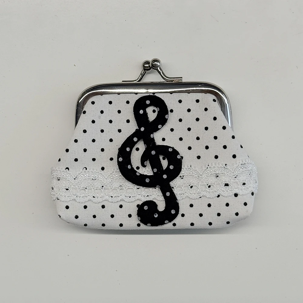 Charming Vintage-Inspired Y2K Lace Coin Purse with Rose Details and Hanging Pendant