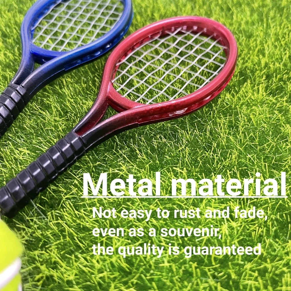 Tennis Accessories Tennis Racket Keychain Cute Sport Mini Keychain car 6 color Pendant Keyring Sports Key Chain Gifts