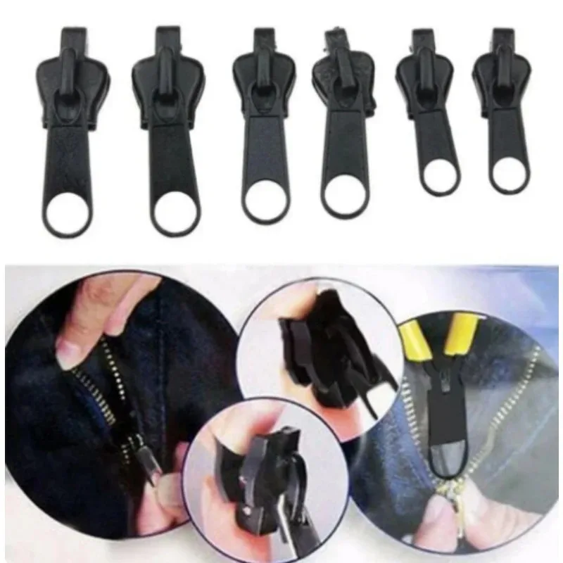 24-Piece Black Instant Zipper Repair Kit with New Design