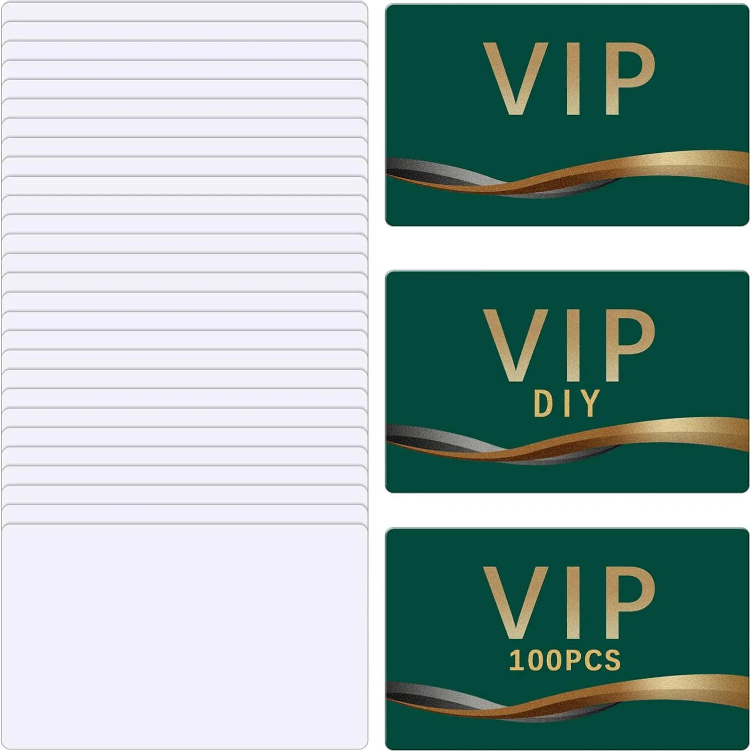 Double-Sided Aluminum Sublimation Business Card Blanks-Heat Press Transfer 50pcs/100pcs White Desk Accessories 3.4 x 2.1Inches business cards