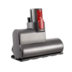 Compact Motorized Brush Head Attachment for Cordless Vacuum Cleaners - Mite Removal and Suction Enhancement (Light green)