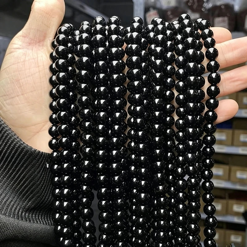Natural Southern Jade Dark Stone Beads for Jewelry Making - Round Spacer Jasper Beads in Various Sizes