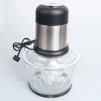 Houselin 2L Glass Bowl Meat Grinder Electric Food Processor & Vegetable Chopper, for Meat, Vegetables, Onion, Garlic 1