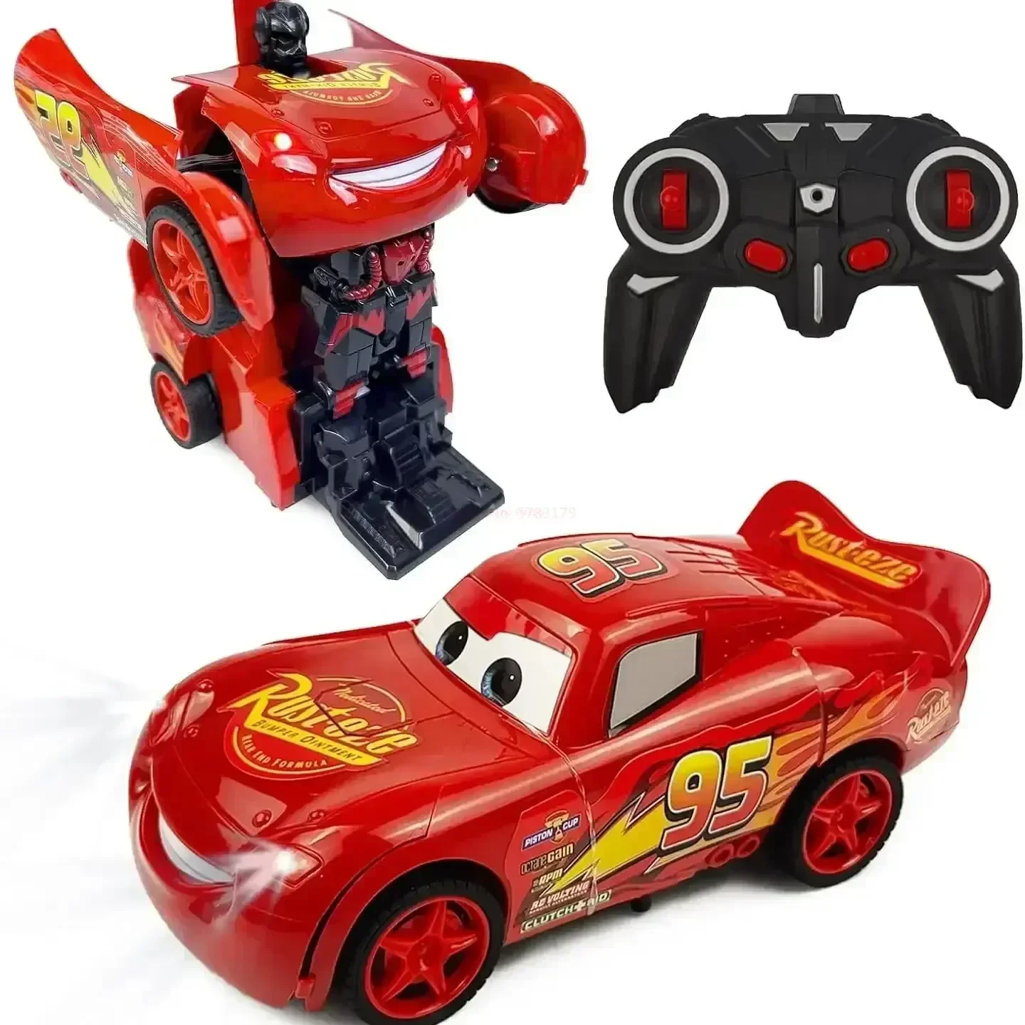 Disney Lightning McQueen RC Car 2-in-1 Transform Robot Toy