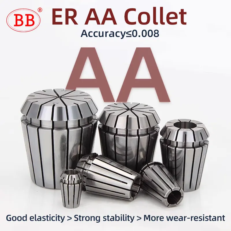 BB ER Spring Collet ER11 ER16 ER20 ER25 ER8 Standard CNC Holder Slots Engraving Machine Milling Lathe Work Holding Tool AA AAA spring collet tool holder collet chuck lathe tool holder spring collet chuck collet chuck holder engraving collet chuck wrench nut collet collet clamping tool collet block holder