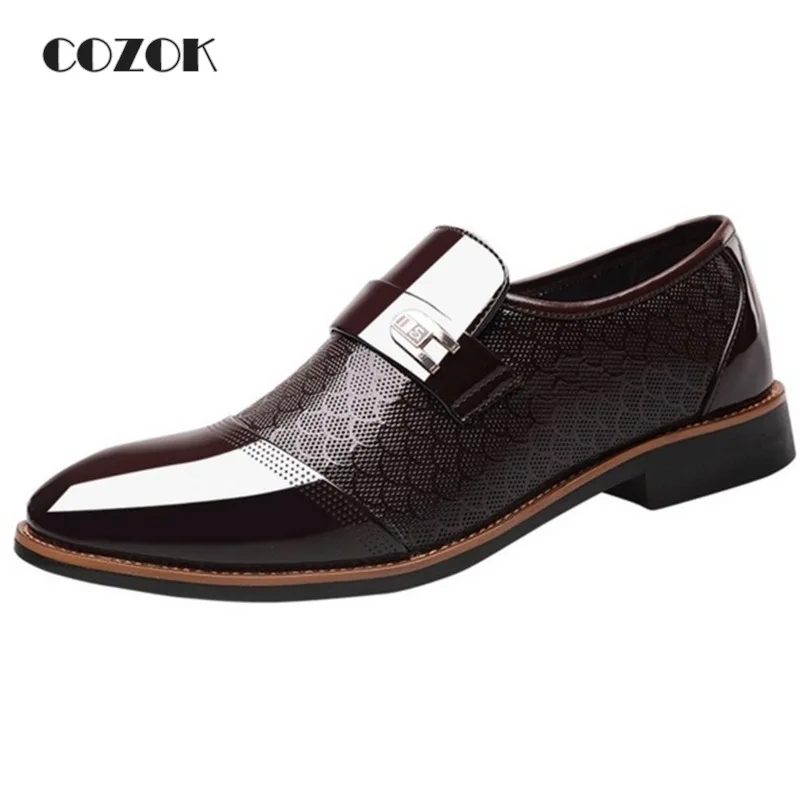 Fashion Men's Shoes Business Oxfords Designer Male Daily Shoes Pu