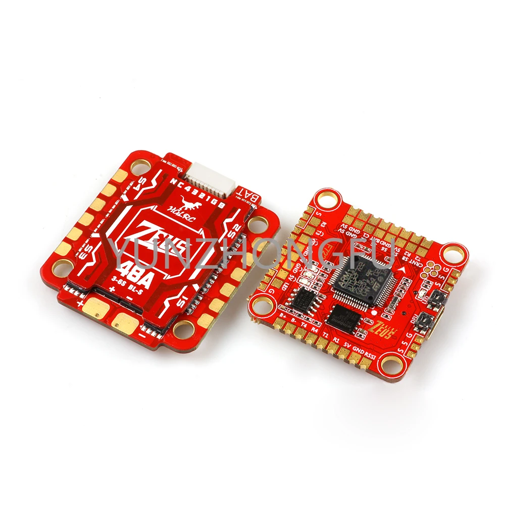 Penerbangan 48A Blhelis 4 In1 Esc Untuk Fpv Balap Gaya Bebas Drone Bagian Diy Hglrc Zeus F748 Stack 3-6S Mpu6000 F722 Pengendali