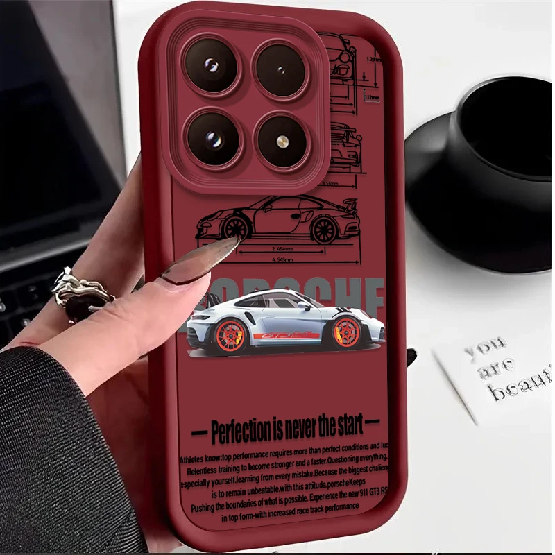 Racing Car Design Shockproof Silicone Phone Case