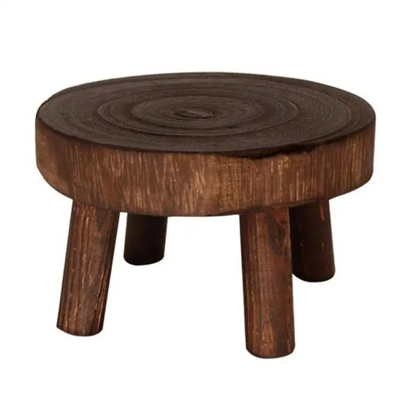 

Garden Flower Pot Stand Wooden Plant Stand Flower Pot Base Holder Stool For Gardening Interior Decoration Living Room