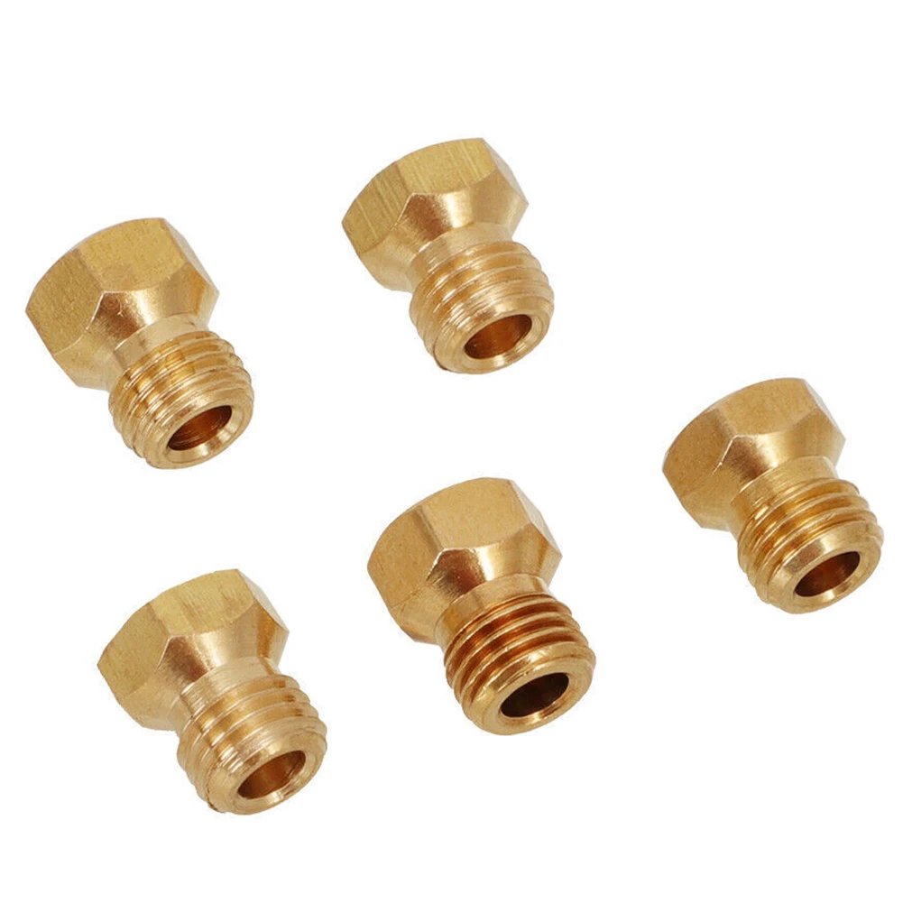 5PCS Burner Gas Natural Gas Hob LPG Conversion Kit Jets Nozzles Injectors Set Features Standard M6 X 0.75 Thread Kitchen Parts
