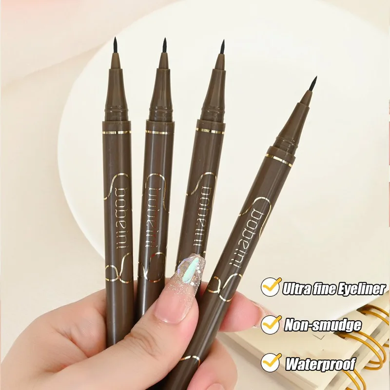 Long-lasting Eyeliner Pen Smooth Durable Slim Quick-drying Slender Eyelashes Eyeliner Pen 4 Colors Waterproof Non-smudge 0.05mm liquid eyeliner,makeup pen,eyeliner pencil,eyeshadow eyeliner,eyeliner paste