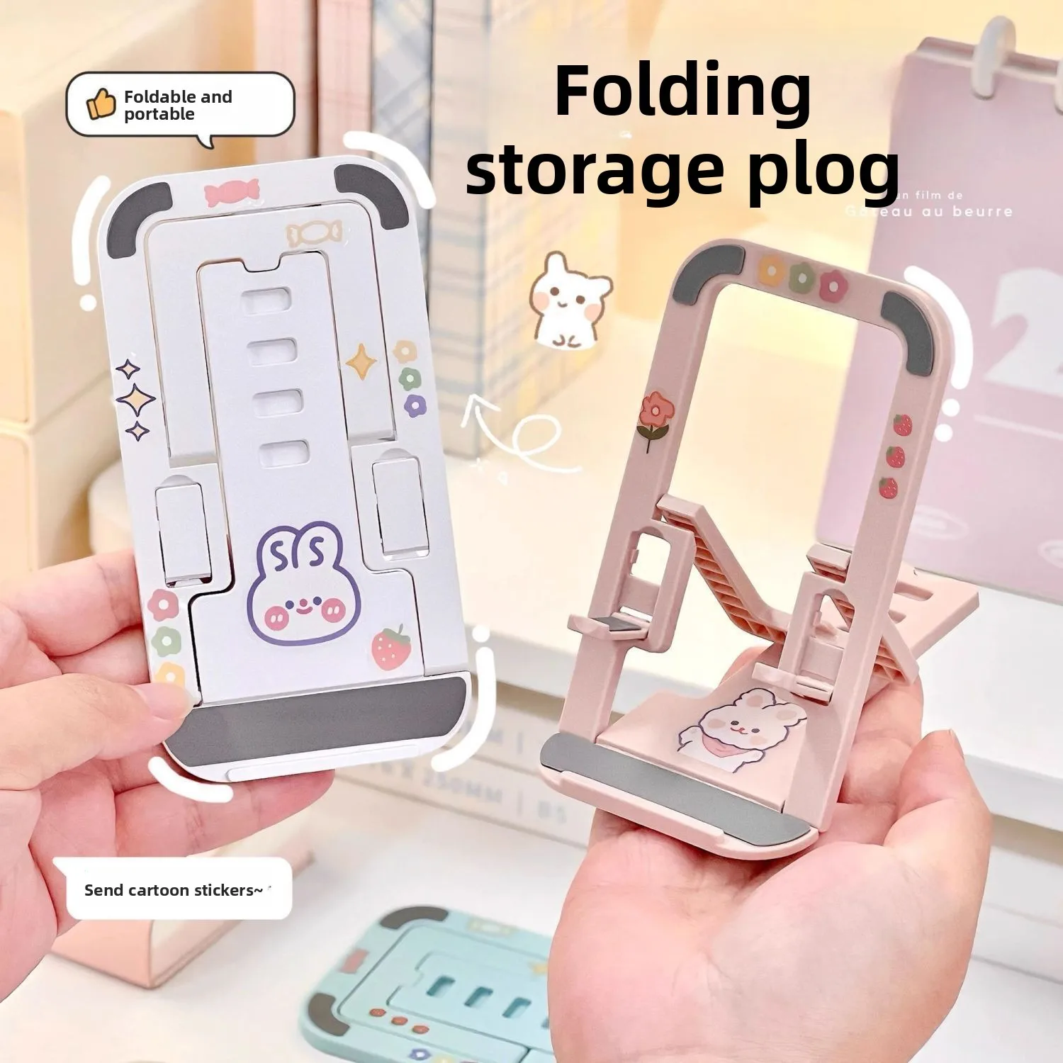 Chic & Versatile Phone Stand: Compact, Adjustable, Ideal for Streaming and Viewing