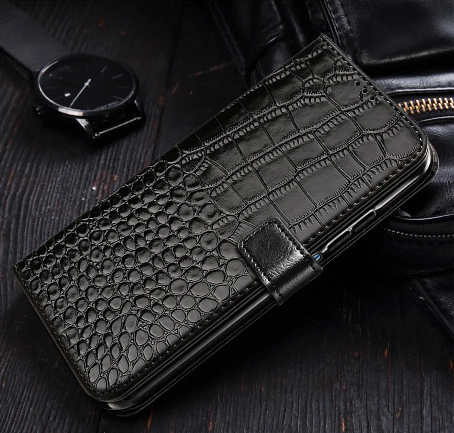 Leather Flip Wallet Phone Case with Stand and Card Holder