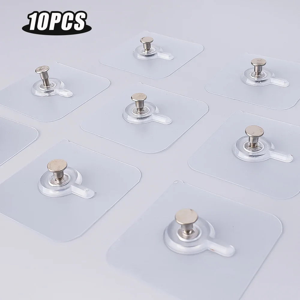 Seamless Wall Hook Adhesive Sticky Hanger Picture Photo Frame Clock Hanging No Drill Hole Nail Mounting Rack Stickers
