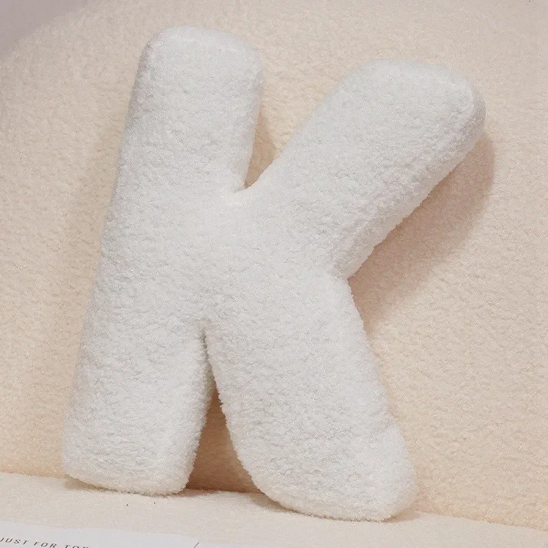Handcrafted 26-Letter Throw Pillow - Decorative Party Gift for Bedroom and Baby Showers