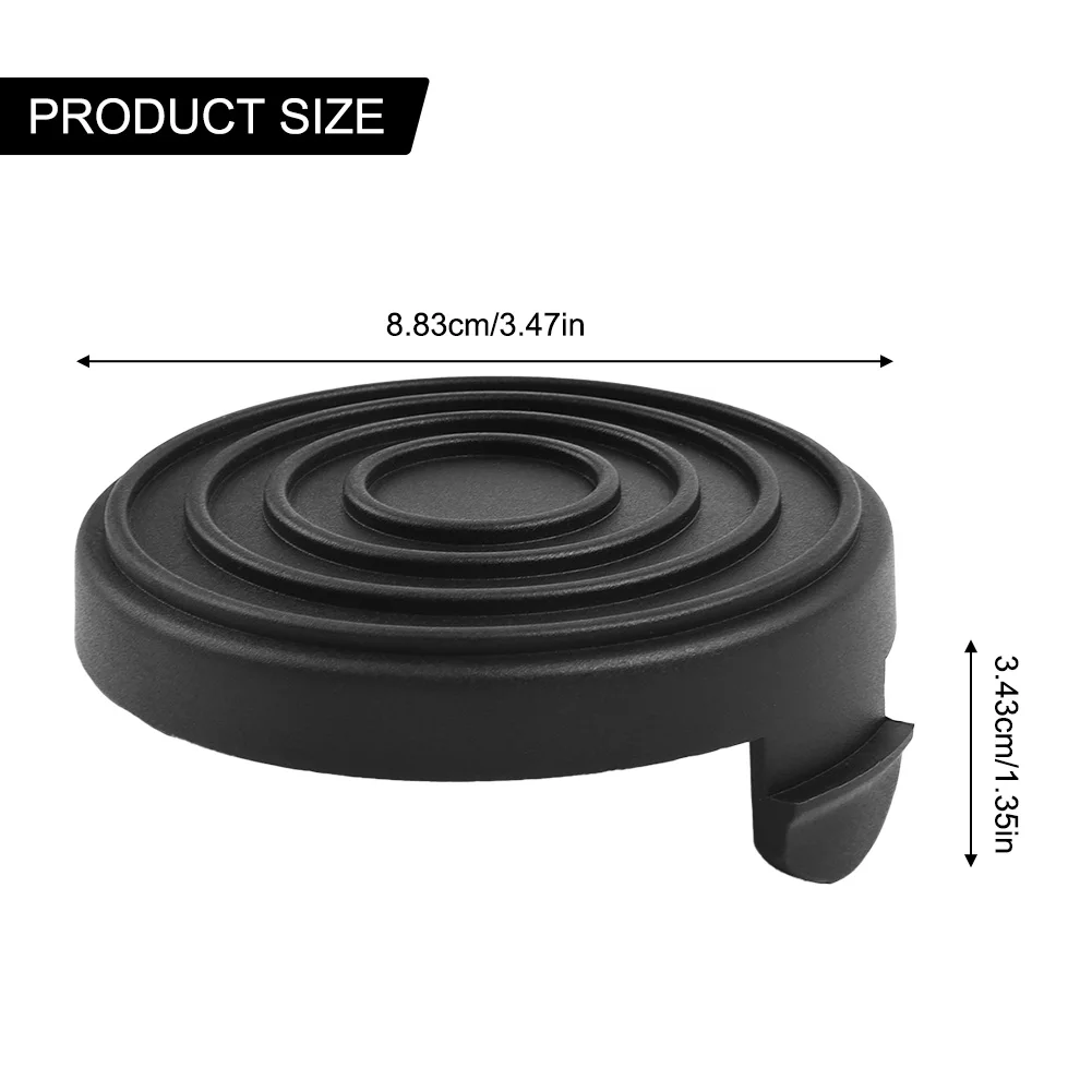 

Trimmer Spools Cap Spools Cap Cover 88.3mm Black For Einhell For Einhell CG-ET 4530 RTV 550/1 String Trimmer Parts High Quality