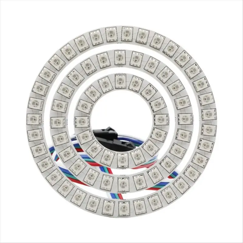 1X 5V WS2815 Dream Color Changing LED Ring Angel Eye Dual Signal Individually Addressable DIY Pixel Light Programmable Ring
