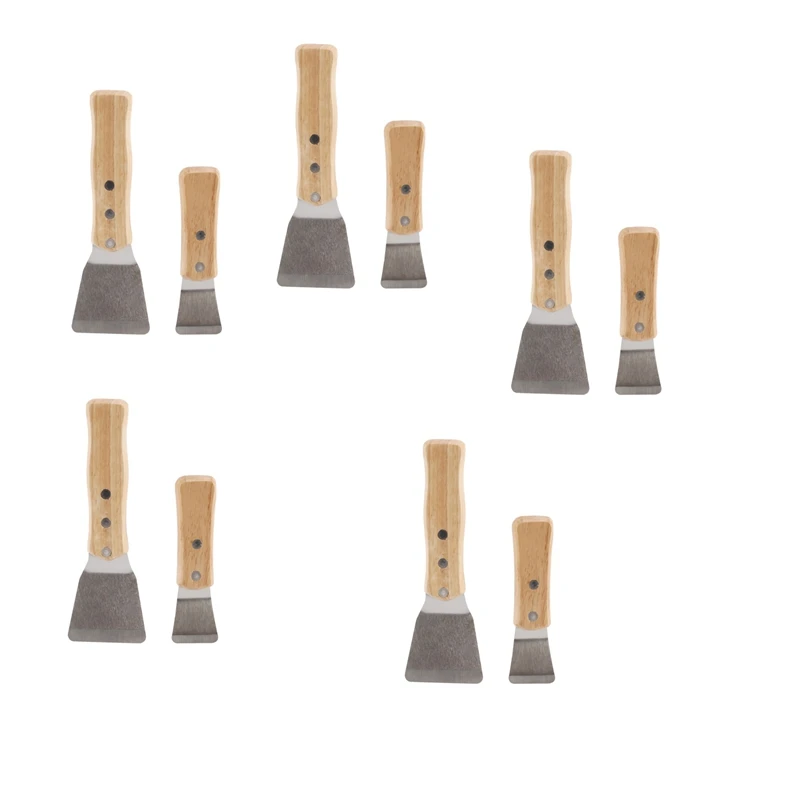 

10Pcs/Pack Stainless Steel Industrial Big Spatula Scoop Stretch Ceiling Film Shovel Accessories For Welding Harpoon