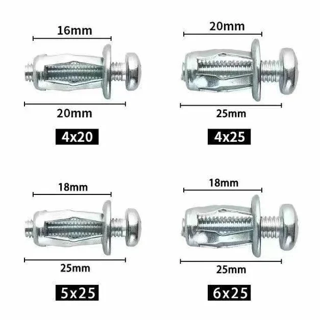 Rivet Nut 5/10Pcs M4 M5 M6 M8 Petal Rivets Nut Expansion Clamp Petal Shape Metal Rivet Nut Bolt Hollow Wall Plate Fixing Nuts Pop Screws
