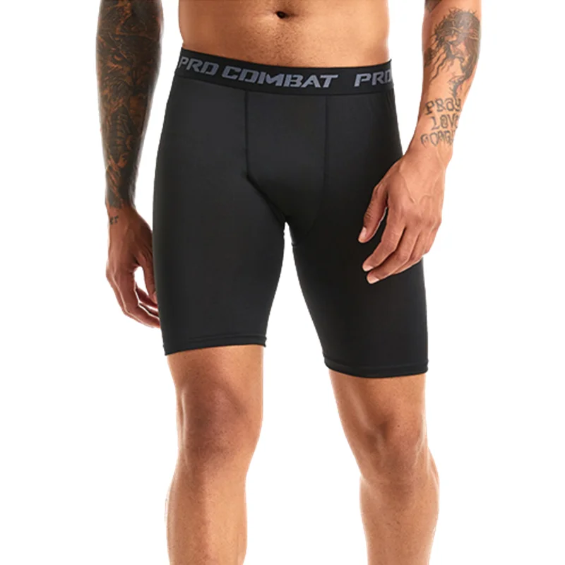 Men Leggings Base Layer Skinny Compression Sports Shorts Gym Fitness Training Running Bottom Pants Tights Basketball Undershorts