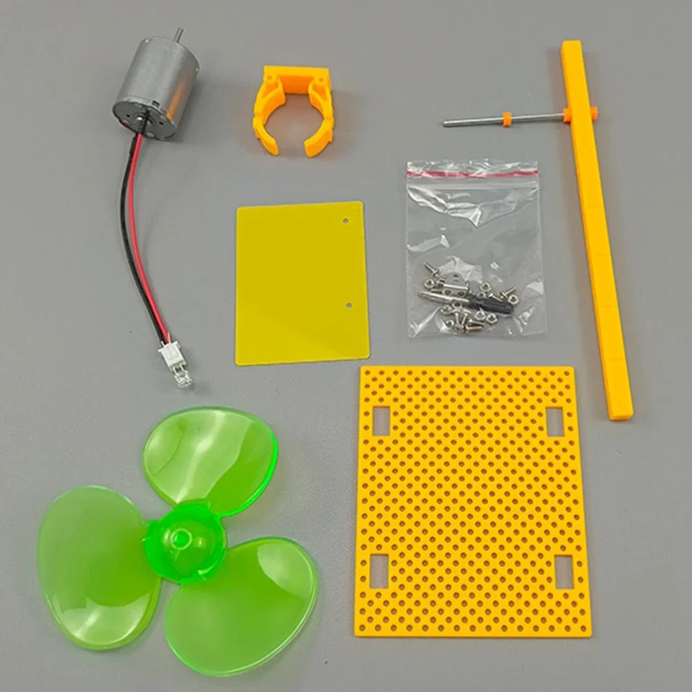 Wind Turbine Generator Kit With Holder Blades Cultivate Children's Interest in Learning Direct Current Power Generation