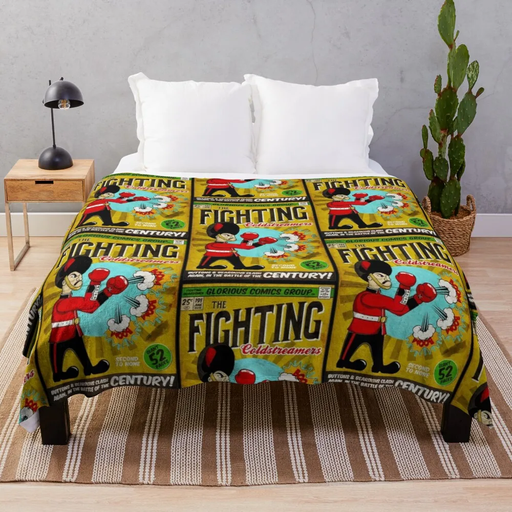 

The Fighting Coldstreamers (Vintage Comic) - Coldstream Guards Throw Blanket