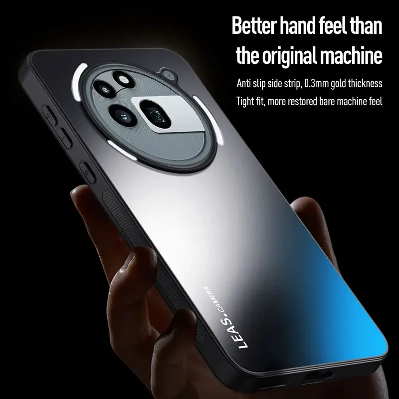 Luxury Dazzling Matte Acrylic Hard Back Cover with Silicone Frame - Shockproof Case