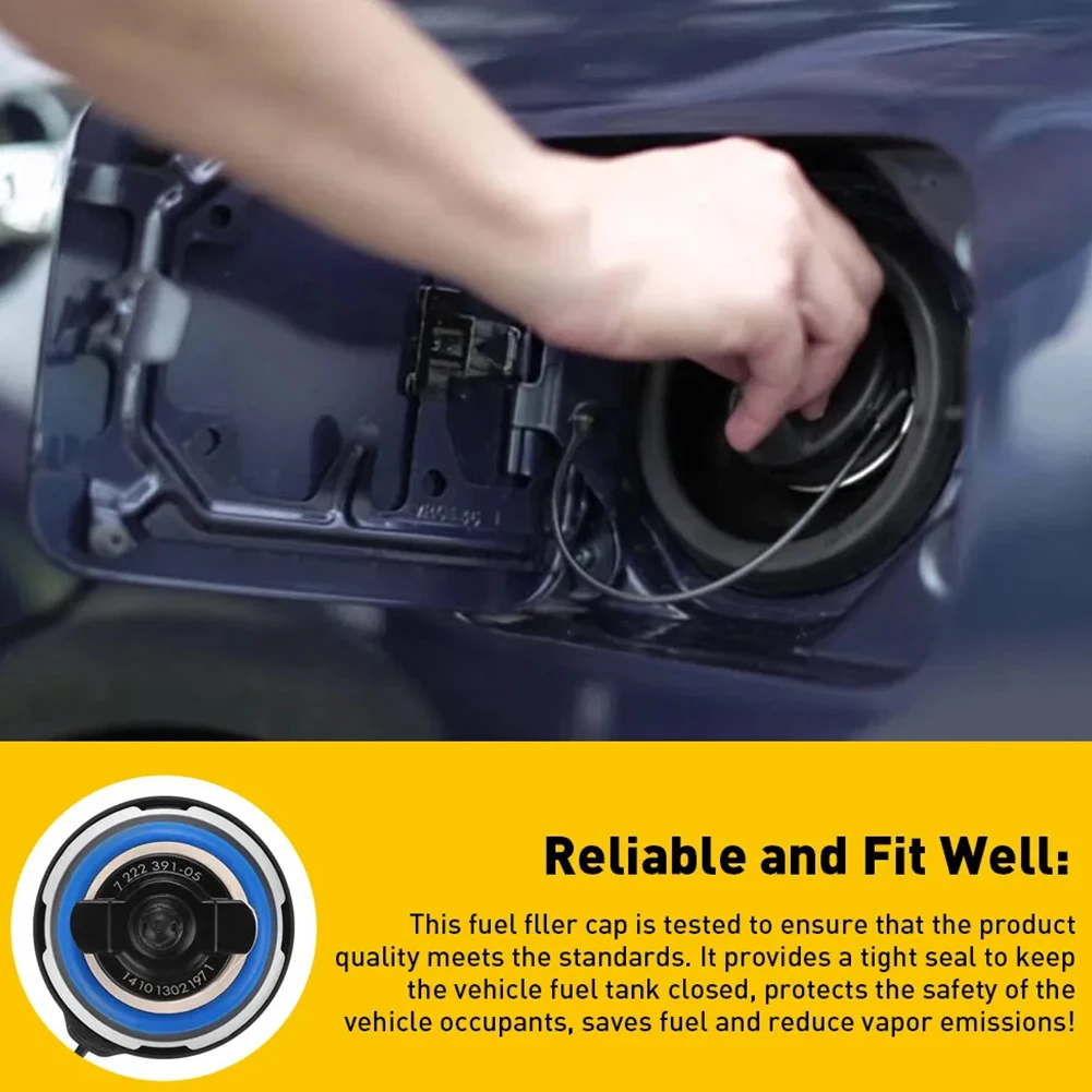 Fuel Gas Tank Filler Cap Cover Replace 16117222391 for 128i 135i 320i 323i 325i 328i 330i 335i 428i Mini Cooper R55 R56