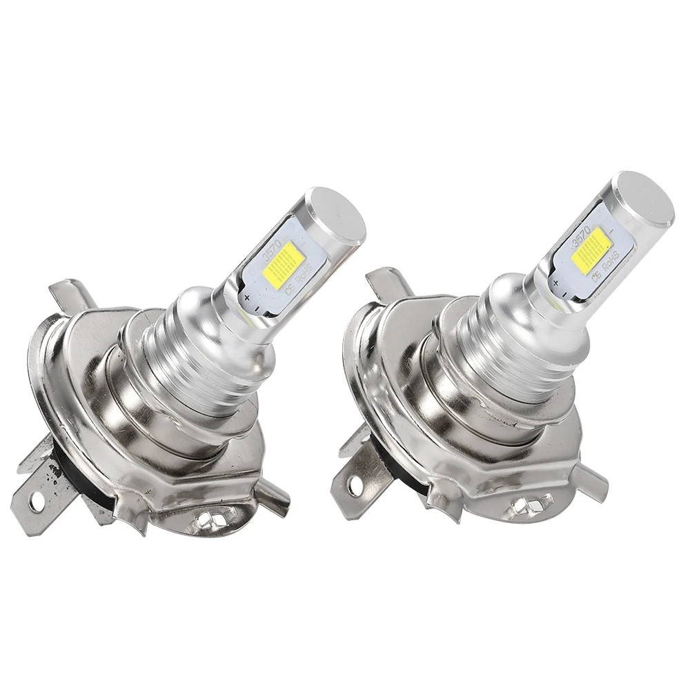 Ultra-Bright LED Car Fog & Headlight Lamps, 6500K, 12V/24V (2-Pack)