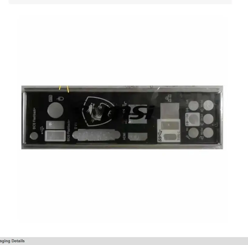 MSI B450 TOMAHAWK MAX B450 TOMAHAWKUgreen용 오리지널 IO I/O 실드 백 플레이트 블렌드 브래킷