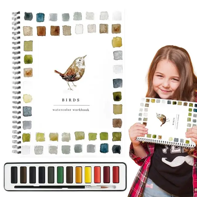 Portable Watercolor Tutorial Paper Book 5