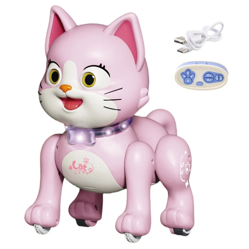 Remote Control Robot Pet Toy LED Music Animal Toy Toddlers Crawling Learning Toy 5