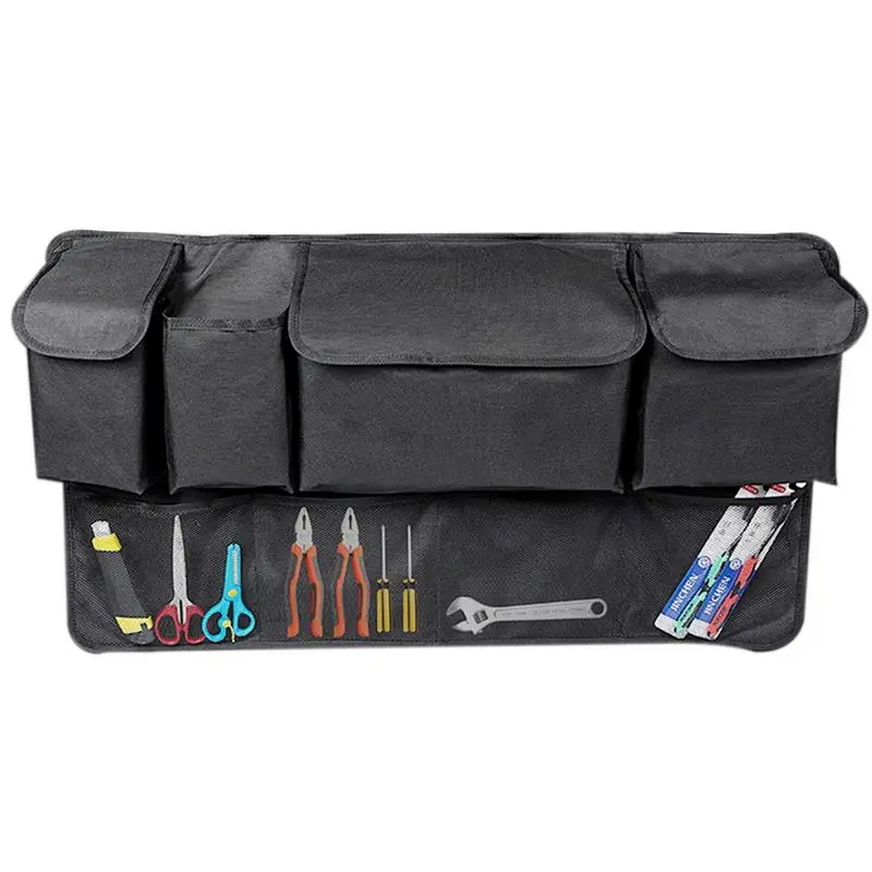 

Органайзер для хранения в багажнике автомобиля, подвесной Органайзер на заднее сиденье автомобиля, вместительная сумка для хранения в автомобиле с 4 карманами, органайзер для багажника