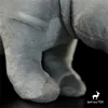 White Rhinoceros High Fidelity Anime Cute Plushie Rhino Plush Toys Lifelike Animals Simulation Stuffed Doll Kawai Toy Gifts Kids 6
