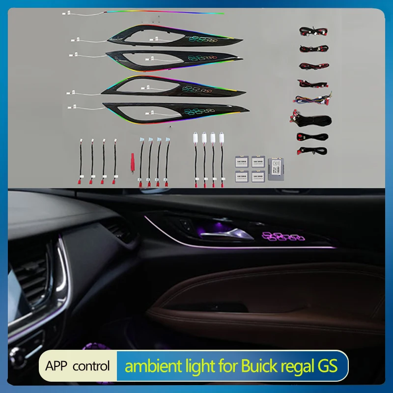 

Car Styling Replacement led ambient light fit for Buick regal GS 2017-2023 64 color modified car interior original factory style