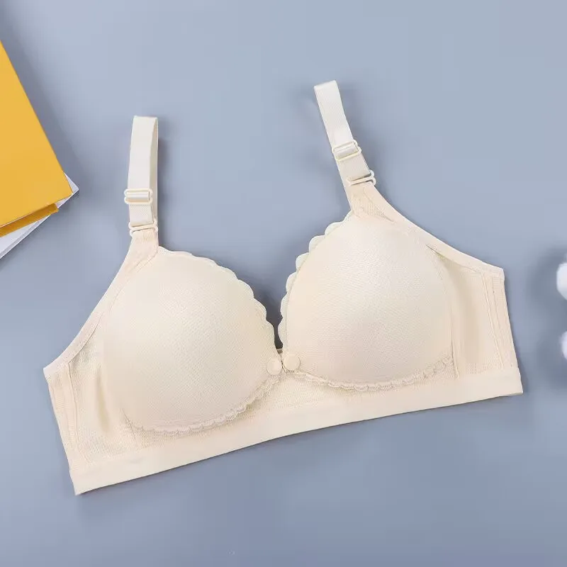 

Breastfeeding Bras Maternity Nursing Bra Breathable Front Button Underwear Clothes for Pregnant