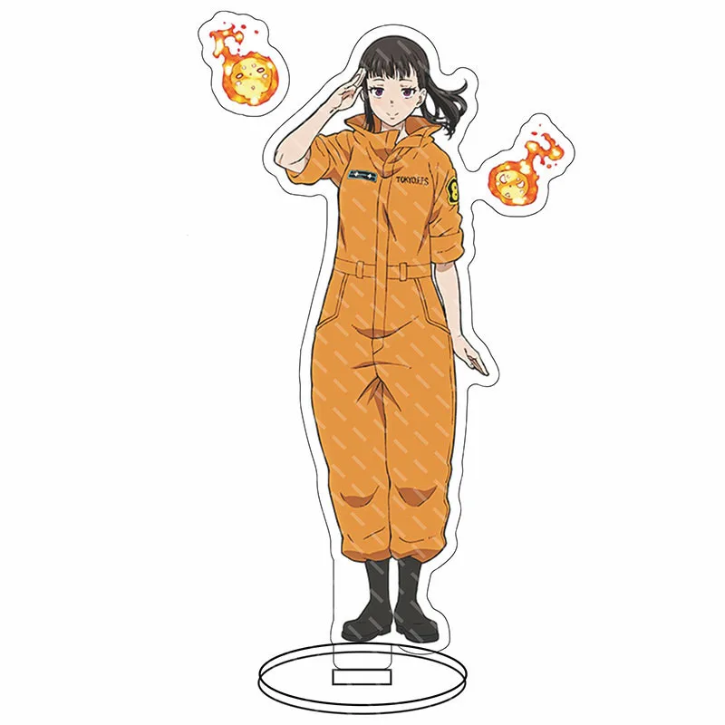 1 Pcs Kawaii Anime Fire Force Cosplay Keychains Figure Arthur Boyle Shinra  Kusakabe Acrylic Pendant Keyrings Toys Xmas Gifts