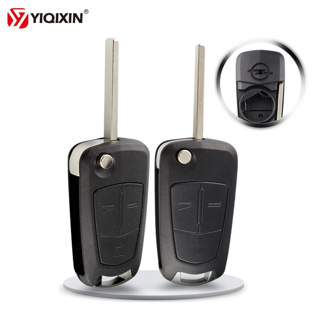 YIQIXIN 2/3 버튼 플립 접이식 원격 자동차 키 커버 포브 케이스 쉘