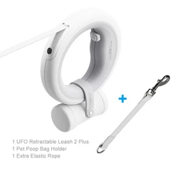 Enhanced Retractable Pet Leash with LED Light, Flexible Ring Shape, 3.0m Length (Super deal A)