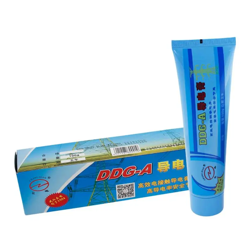Grease Lubricant Electric Grease Conductive Grease 100g Electrical Contact Lubricant Grease Electronics Lubricant Electrical Connections Keeps Metals Free Of