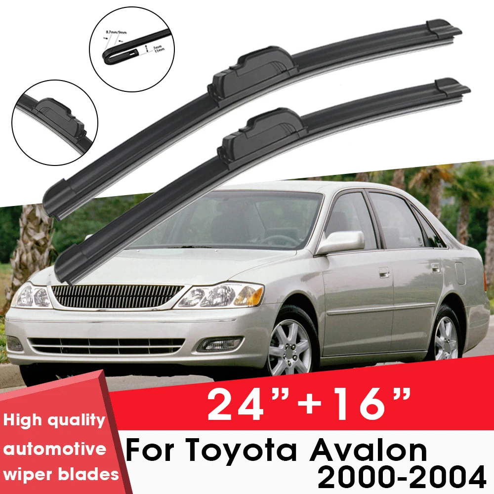 

Car Wiper Blade Blades For Toyota Avalon 2000-2004 24"+16" Windshield Windscreen Clean Rubber Silicon Cars Wipers Accessories