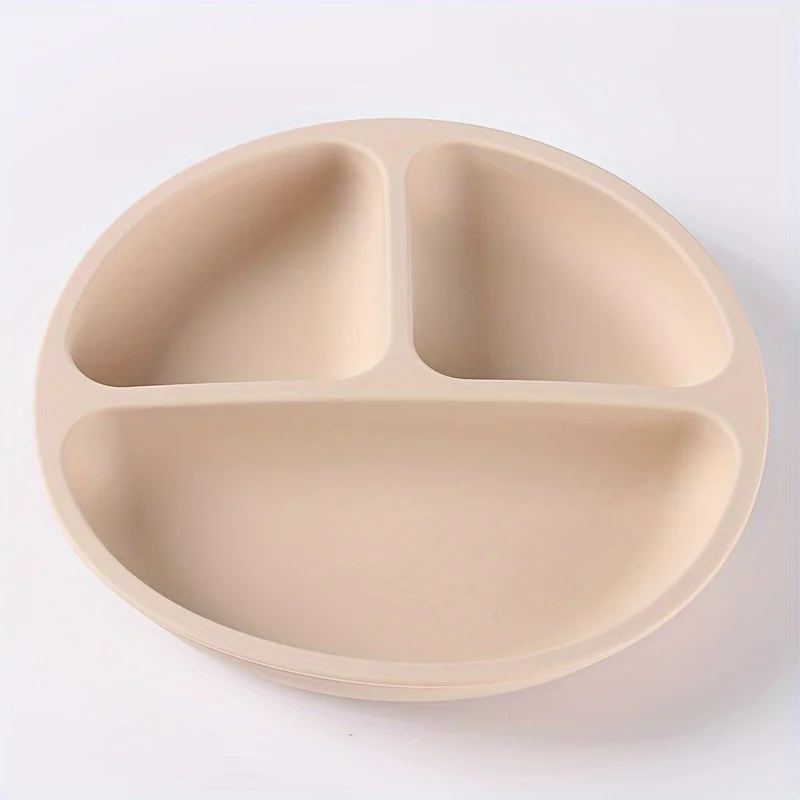 Children's divided meal tray with silicone suction cups, suitable for boys and girls.