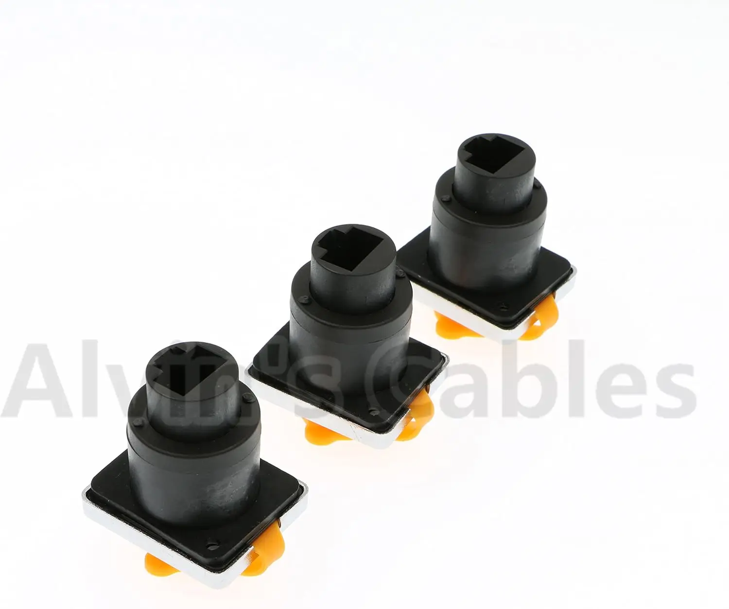 Alvin's Cables RJ45 방수 커넥터 소켓 IP65 이더넷 패널 마운트 RJ45 커넥터 3개