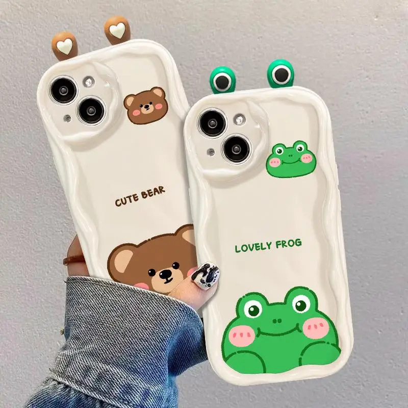 3D Frog Eyes Phone Case Cover