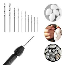 Minitaladro de mano con brocas, herramienta de sierra de agujero, taladro de núcleo Manual de torsión para perforación de Metal y acero inoxidable, 11 unids/set por juego